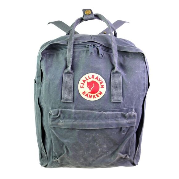 FJALLRAVEN KANKEN GRAY COTTON CANVAS BACKPACK LAPTOP SHOULDER BAG HANDBAG PURSE - Picture 6 of 13
